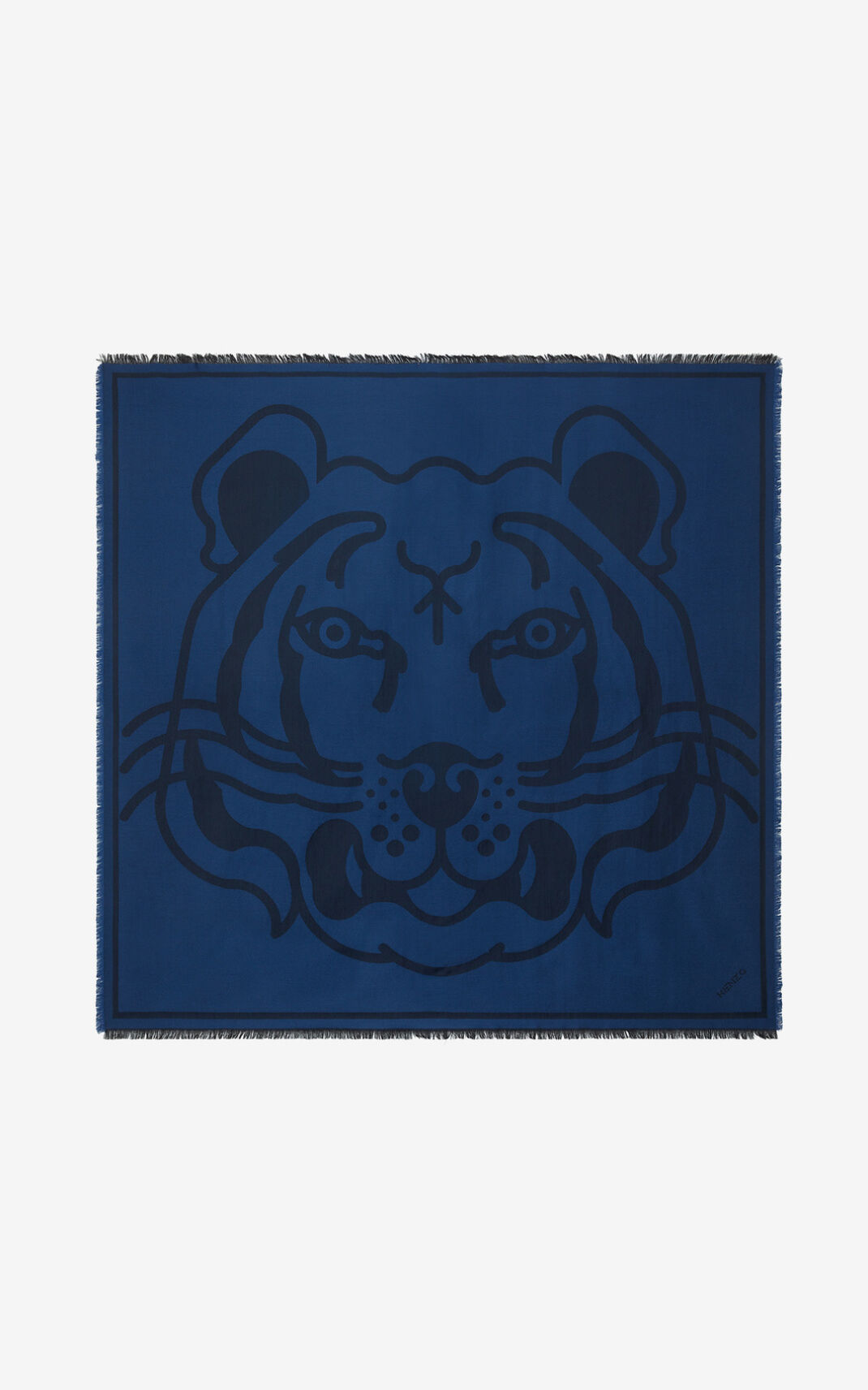 Kenzo K Tiger wool Bandana Tørklæde Herre - Kongeblå Blå DK-241681